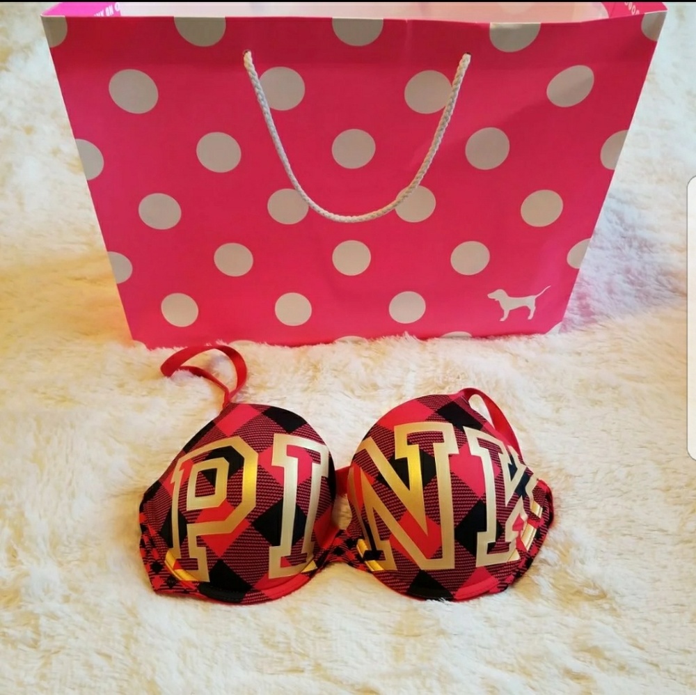 Pink bra